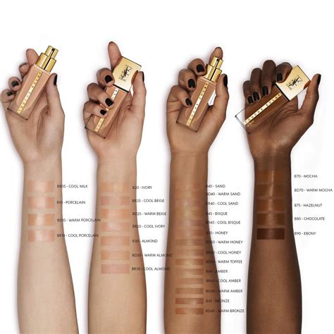 ysl makeup foundation|yves saint laurent foundation shades.